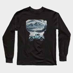 Truck Trucking Car Road Vintage Since Agriculture Long Sleeve T-Shirt